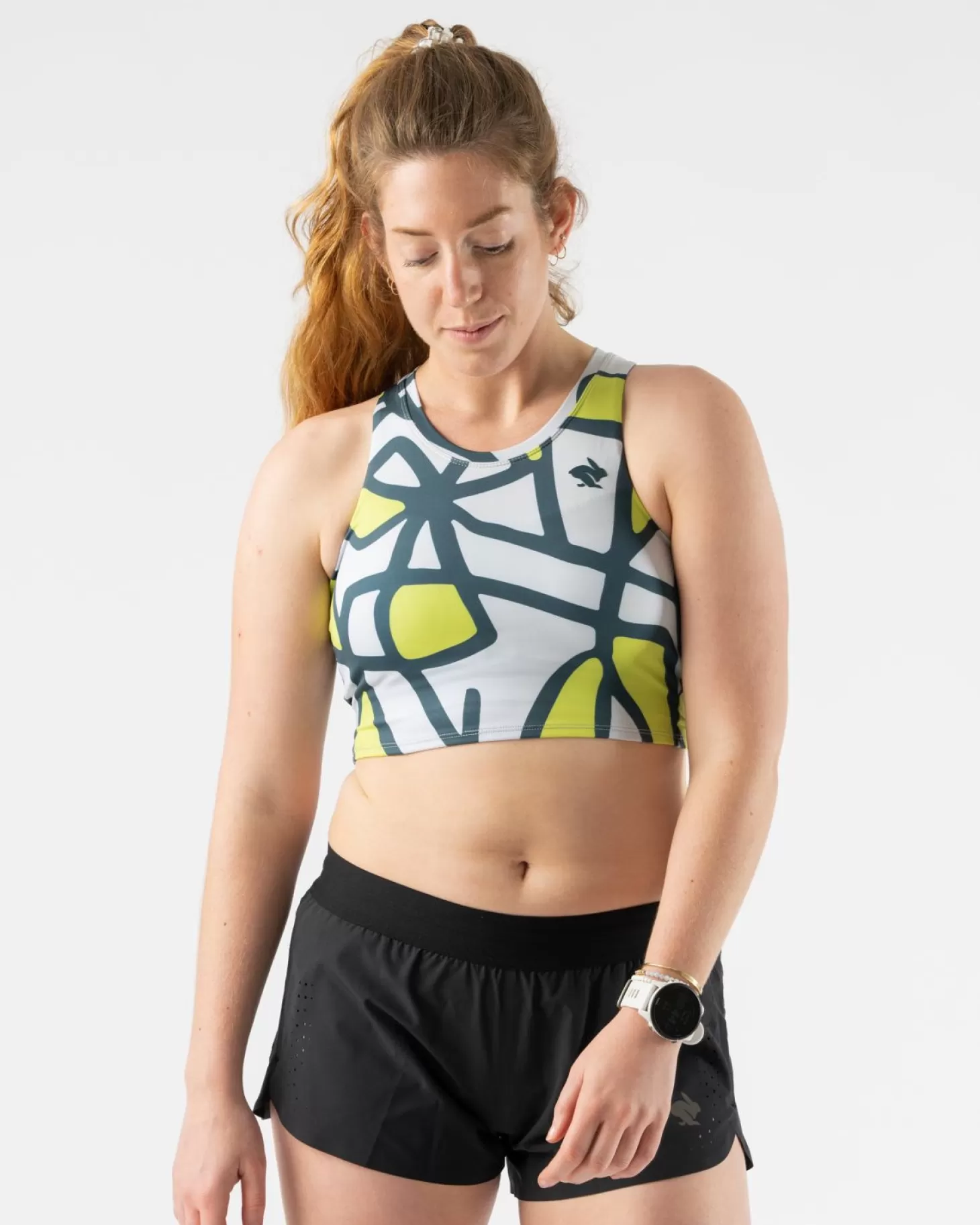 Women rabbit Crop Hop Built-In