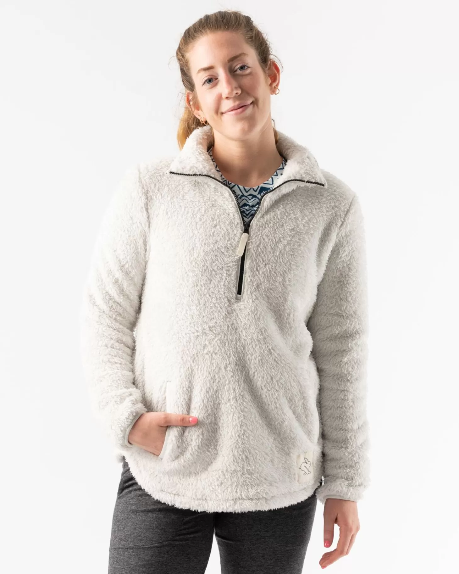 Women rabbit Fleece Of Mind Zip