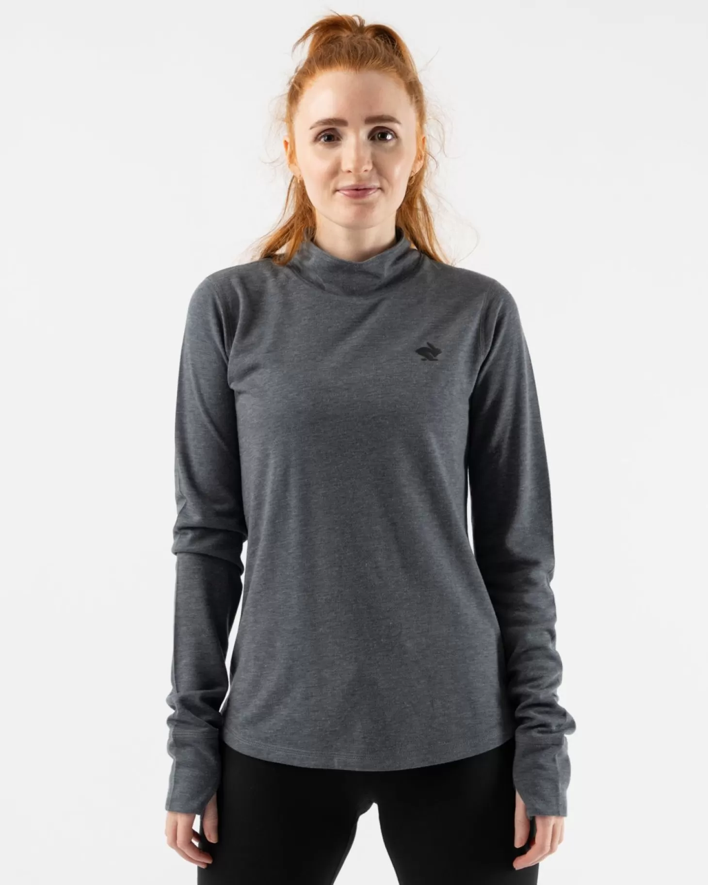 Women rabbit Outrun Mock Neck